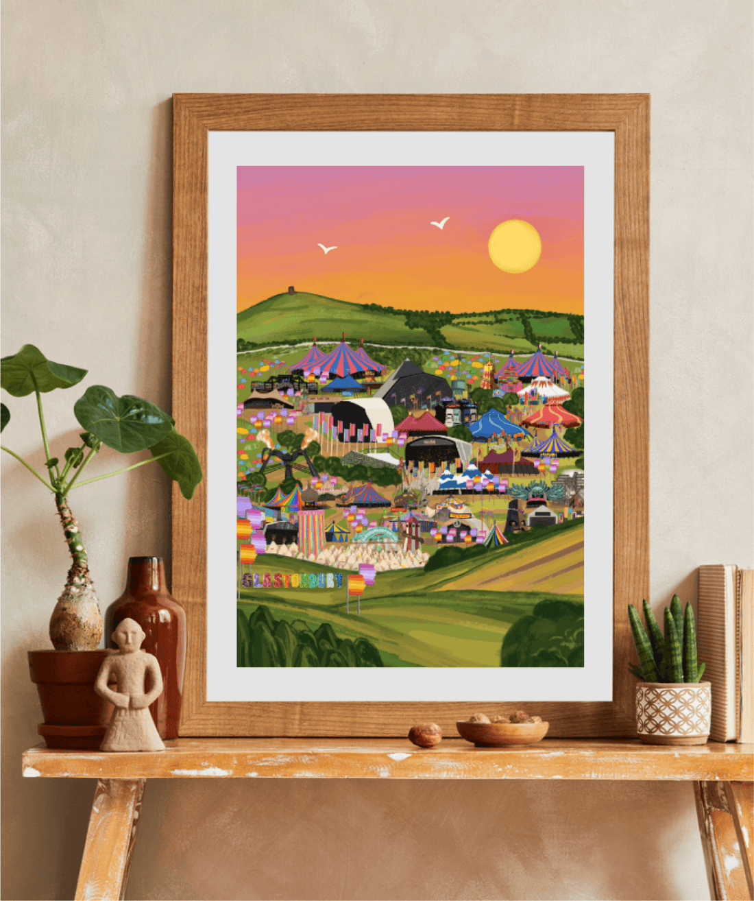 February's Bestseller: Glastonbury Festival Print