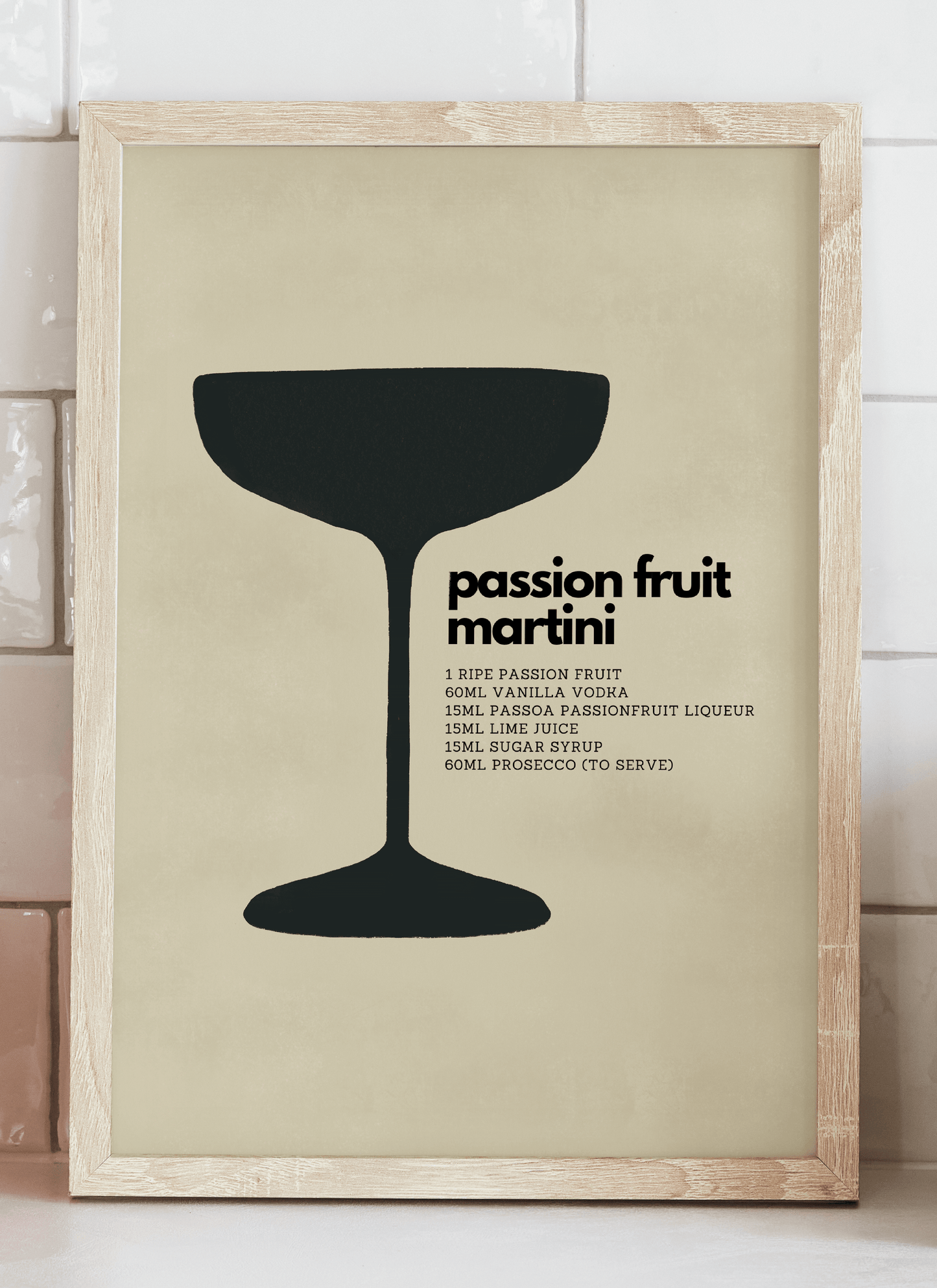 Passion Fruit Martini Art Print