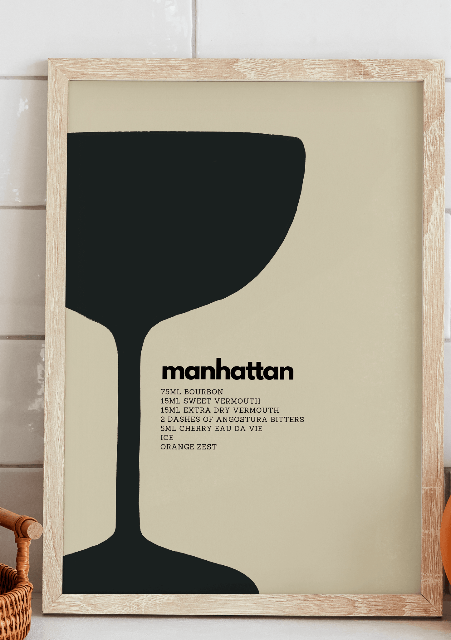 Manhattan Cocktail Art Print