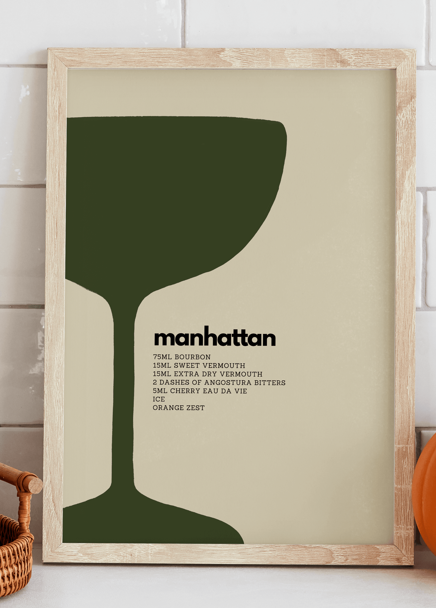 Manhattan Cocktail Art Print