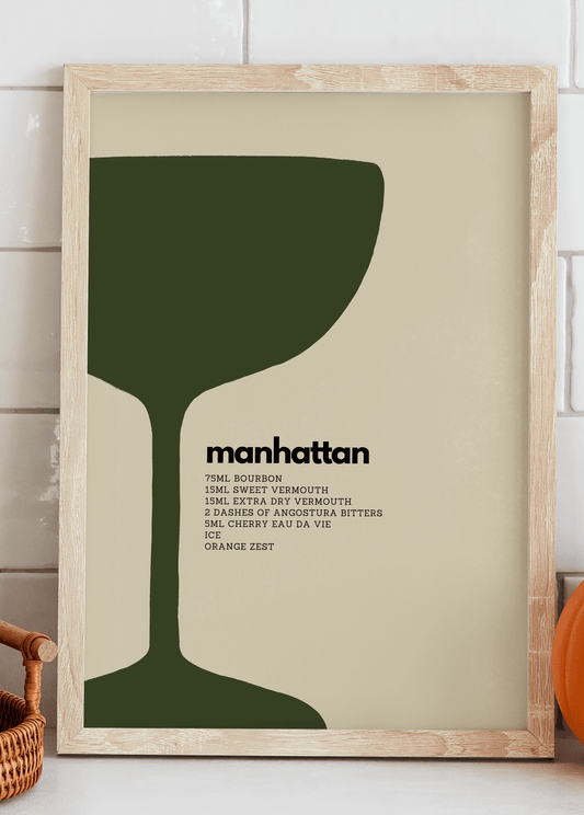 Manhattan Cocktail Art Print