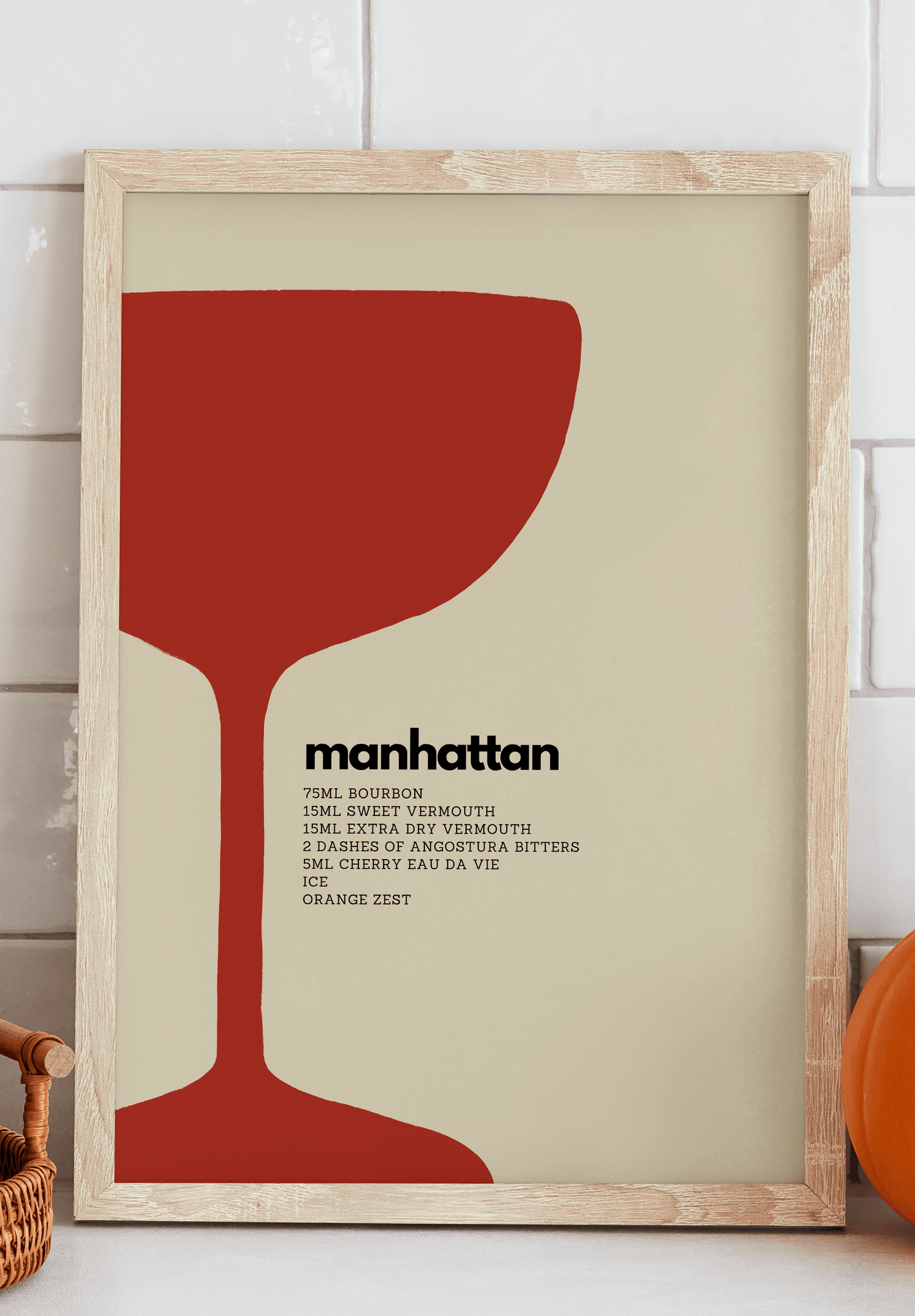 Manhattan Cocktail Art Print