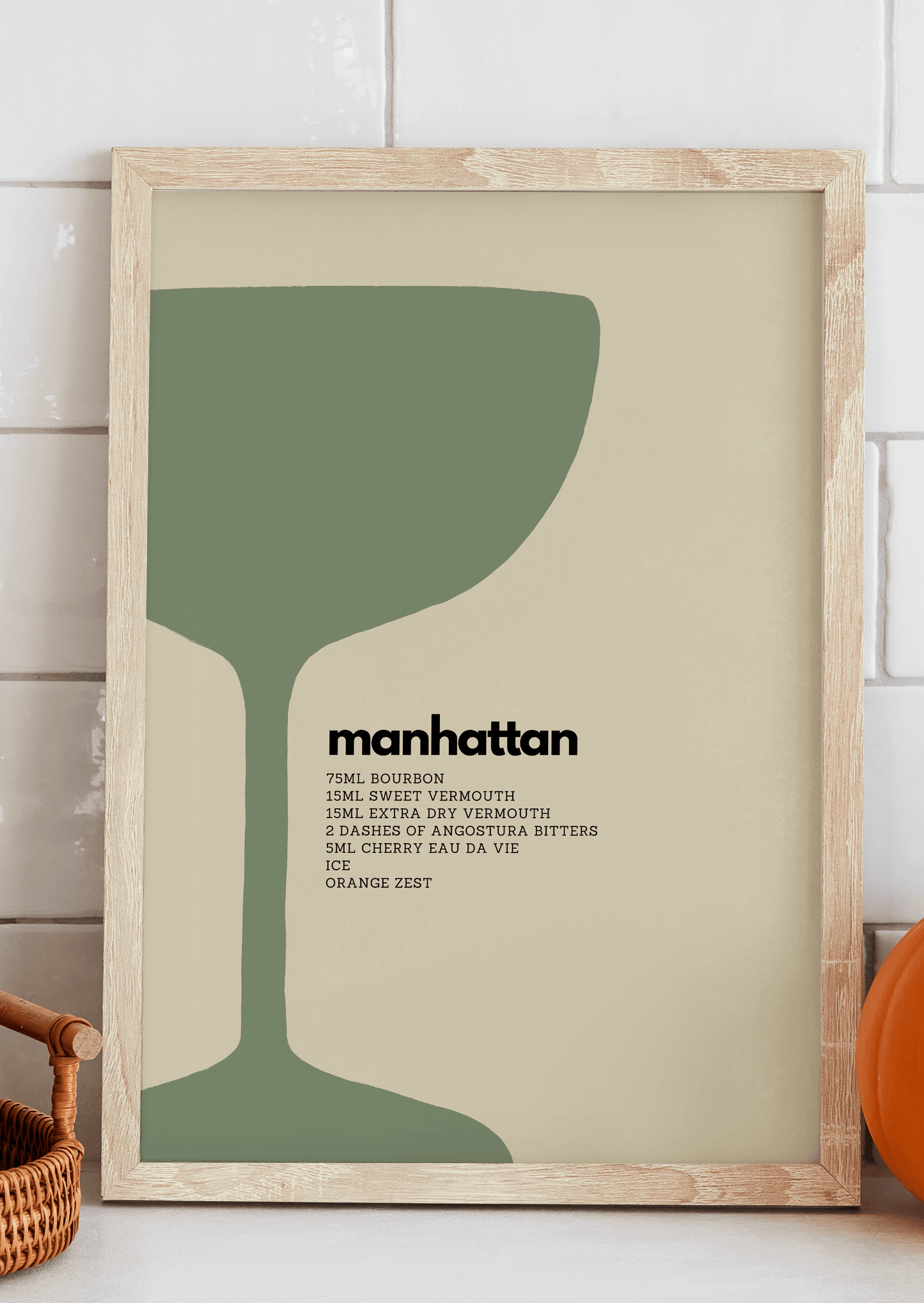 Manhattan Cocktail Art Print