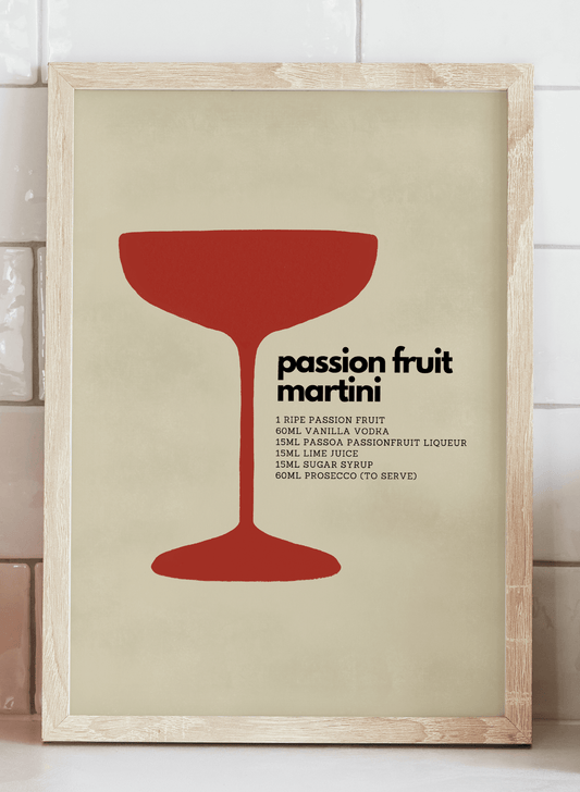 Passion Fruit Martini Art Print