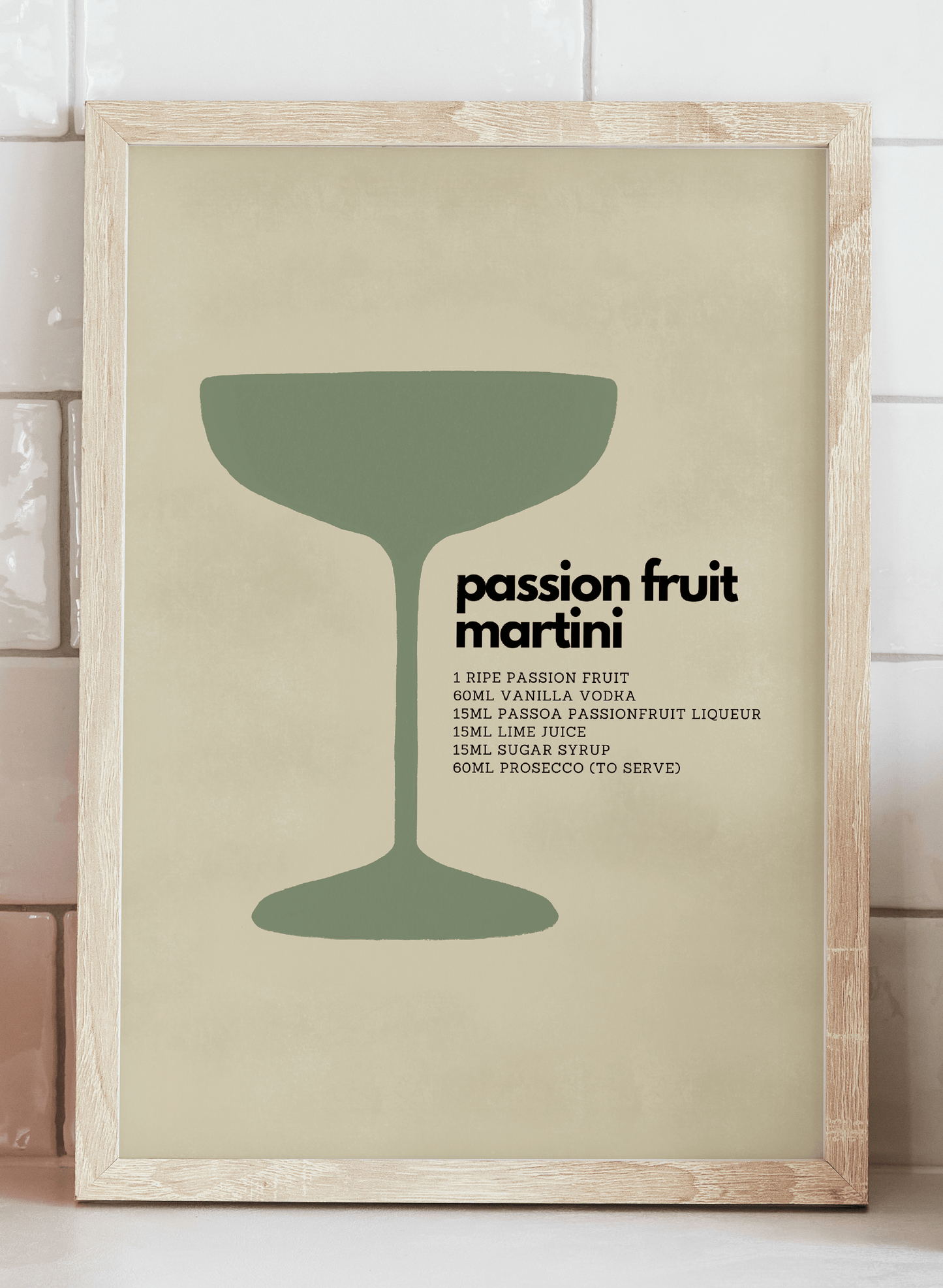 Passion Fruit Martini Art Print